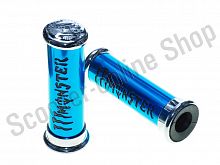 Ручки руля MONSTER ENERGY алюминиевые, синие