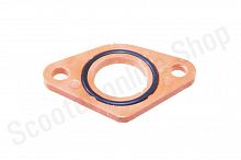 Прокладка карбюратора  Dio  полиамид 160С  +кольцо  (оранжевая)