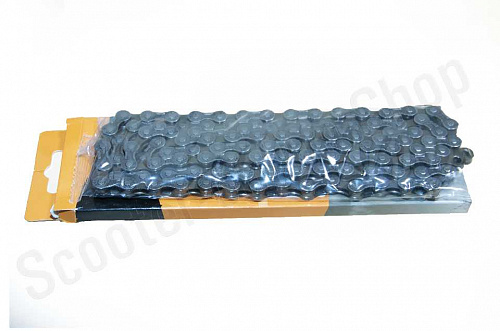 Цепь велосипедная "PYC" P7001, 116 зв. 7ск 1/2 X 3/32, тол. зв. 7,1 мм, проч. нагруз. 920 фото фотография изображение картинка