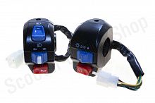 Блоки кнопок руля (пара)   4T GY6 50   (диск/диск)   "KOMATCU" 