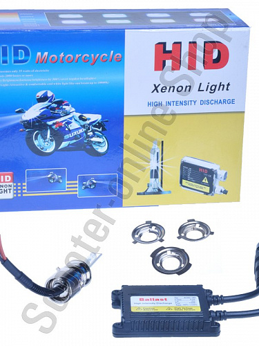 Ксенон (мото) H6 AC 8000K slim (арт:X-116) фото фотография изображение картинка