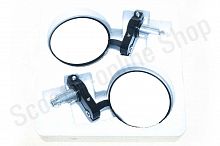 Зеркала SF-001SV d10 круглые, торцевые комплект