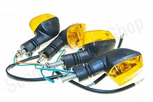 Поворотники мини  хрусталь затемнённые   "KOMATCU" комплект 4шт