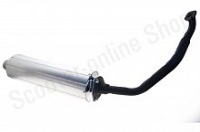 Глушитель 152QMI 157QMJ (колено+прокладки)