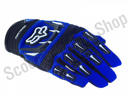 Мотоперчатки перчатки мото Перчатки FOX DIRTPAW mod:027 size:L синие фото фотография 