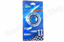 Адаптер патрубка карбюратора поворотный  d25-D59.3-h9.8  L45  хром