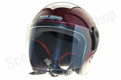 Шлем открытый Шлем защитный Х 70 компакт с козырьком бургyндия М(58) фото фотография 