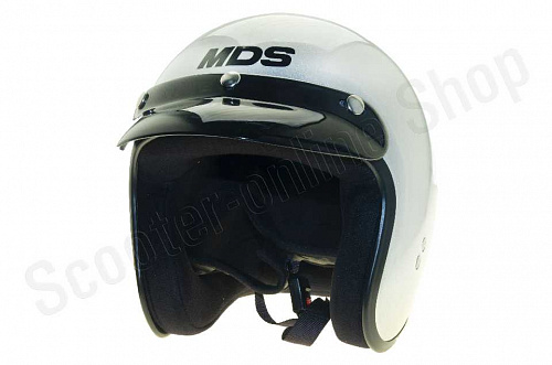 Шлем открытый Шлем защитньй X 70/2 Л Джет со съёмным козырьком серебристый S(56) фото фотография 
