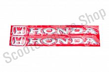 Наклейки Honda 15х6см, хром  2шт