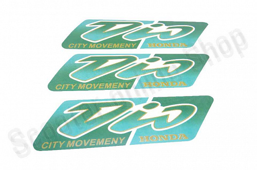 Наклейки Dio  1162 130х45 3шт  фото фотография изображение картинка