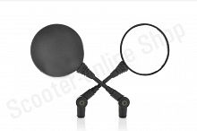 Зеркала M10  круглые, черные, складная ножка комплект