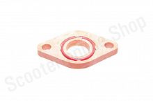Прокладка карбюратора  139QMB   полиамид 160С  +кольцо  (оранжевая)
