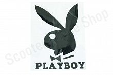 Наклейка   логотип   PLAYBOY  11x8см, черная