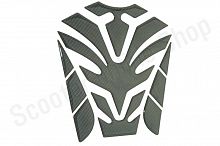 Наклейка на бак Карбон Черная 1