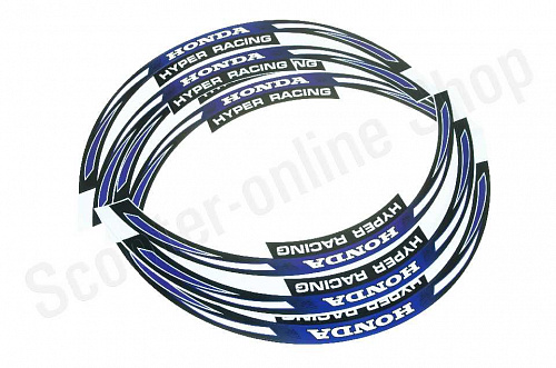 Наклейки  на колеса 17"  Honda  фиолетовые, светоотражающие фото фотография изображение картинка