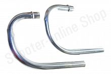 Колено глушителя   МТ, ДНЕПР  "JING"  2шт