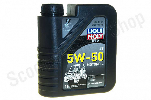 20737 Масло моторное LiquiMoly ATV 4T Motoroil 5W-50 SN MA2 НС-синт. 1л фото фотография изображение картинка