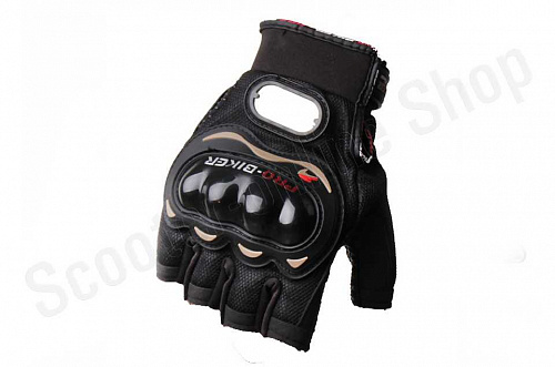 Мотоперчатки перчатки мото Перчатки Pro-Biker MCS-04 (БЕЗ ПАЛЬЦЕВ) Black, XXL фото фотография 