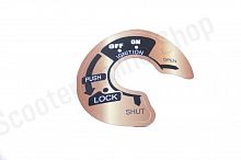 Наклейка замка зажигания  YAMAHA VOX  (золото)  "SALO"