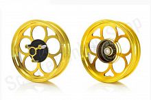 Диски колес пара  DIO ZX AF28/35, TACT AF31  литые, 10 спиц  (золотистые)