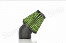 Фильтр воздушный (нулевик)  d35/42/48/50  косой, открытый  #2201  (зеленый)