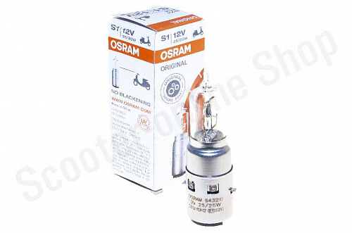 Лампа в фару Osram  BA20D   12V 25/25W  / 64326 фото фотография изображение картинка