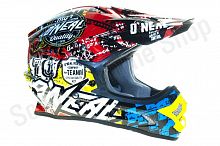 Шлем кроссовый Oneal 3-Series Crawler Red/Blue/Yellow XL (61/62) 