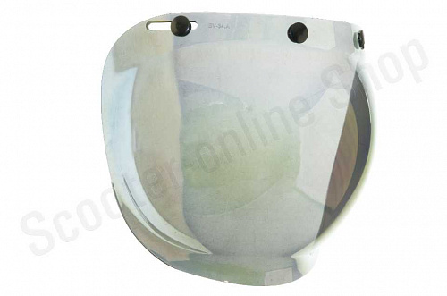 Стекло для шлема визор Стекло универсальное для открытого шлема с подъемным механизмом ATAKI зеркальное фото фотография 