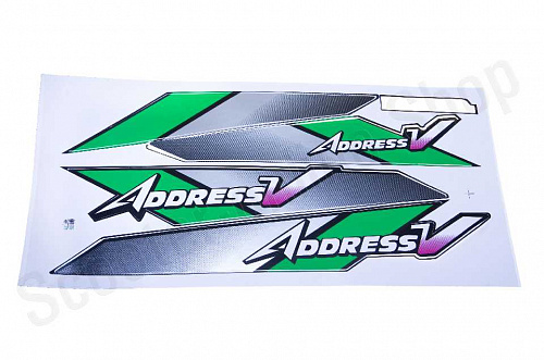 Наклейки Address V 0644C 400х200 3шт, золотой фото фотография изображение картинка