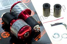 Грузики руля (пара) H190GL красные OD/ID=27/14-19mm универс. M6  SCOOTER-M