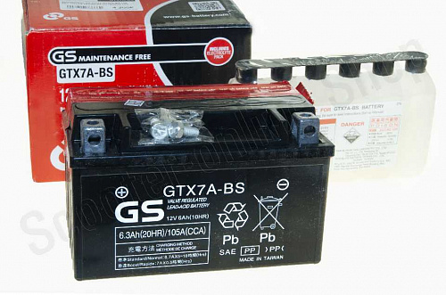 Аккумулятор GS Yuasa GTX7A-BS 12В 6Ач 105CCA 151x88x94 мм Прямая (+-)												 фото фотография изображение картинка