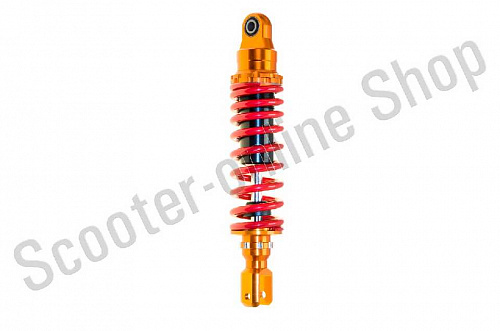 Амортизатор регулируемый 290мм D10 М8 GY6 Dio  Lead "NDT" оранжево-красный фото фотография изображение картинка