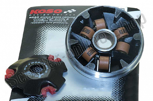 Вариатор  тюнинг  Suzuki AD100   (медно-граф. втулка, ролики латунь)   "KOSO" фото фотография изображение картинка