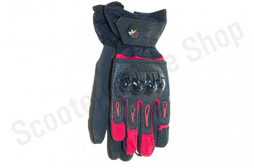 Мотоперчатки перчатки мото Перчатки   (красно-черные, size L)  фото фотография 