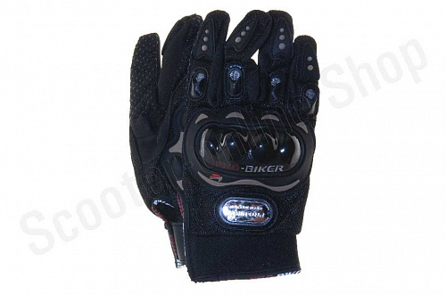 Мотоперчатки перчатки мото Перчатки "PRO BIKER"  #MCS-01, L, черные фото фотография 