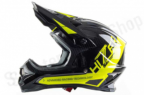 Шлем кроссовый HIZER J6805 #1 (M) black/yellow фото фотография изображение картинка