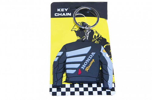 Брелок для ключей Мотокуртка Honda серый фото фотография изображение картинка