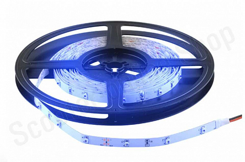 Светодиодная лента 60 LED3528, 12В, 5м, син.цв, IP65 фото фотография изображение картинка