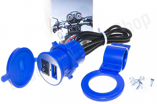 USB порт (синий) фото фотография изображение картинка