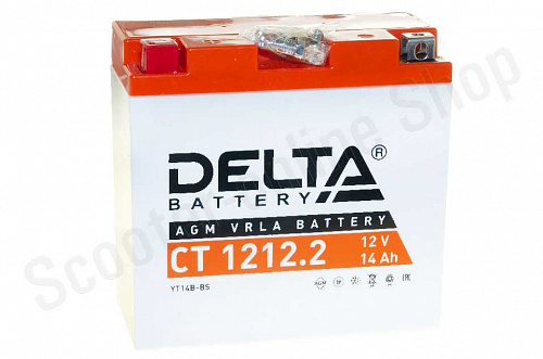 Аккумулятор  DELTA  CT 1212.2 YT14B-BS (152 х 70 х 150) фото фотография изображение картинка